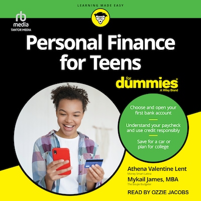 Personal Finance For Teens For Dummies – omslag til lydbogen af Athena Valentine Lent, Mykail James