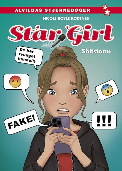 Star Girl 17: Shitstorm – omslag til lydbogen af Nicole Boyle Rødtnes