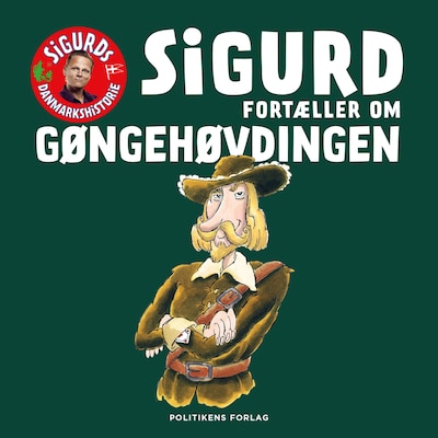 Sigurd fortæller om Gøngehøvdingen – omslag til lydbogen af Sigurd Barrett
