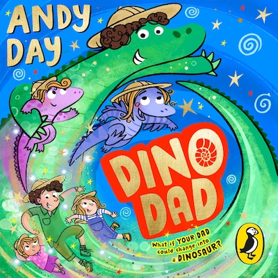 Dino Dad – omslag til lydbogen af Andy Day