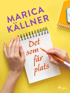 Det som får plats – omslag till ljudboken av Marica Källner