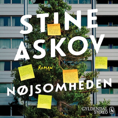 Nøjsomheden – omslag til lydbogen af Stine Askov