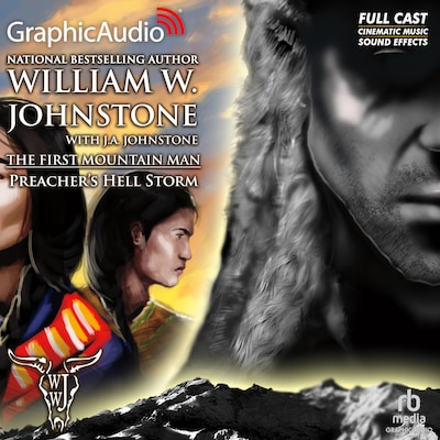 Preacher's Hell Storm [Dramatized Adaptation] – omslag til lydbogen af William W. Johnstone, J.A. Johnstone