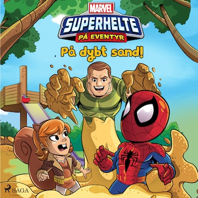 Marvel - Superhelte på eventyr - På dybt sand! – omslag til lydbogen af Marvel