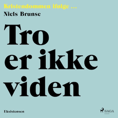 Tro er ikke viden – omslag til lydbogen af Niels Brunse