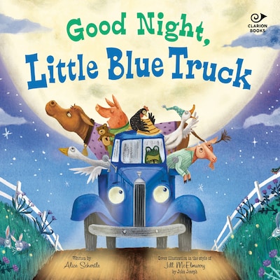 Good Night, Little Blue Truck – omslag til lydbogen af Alice Schertle
