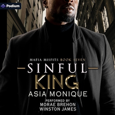 Sinful King – omslag til lydbogen af Asia Monique