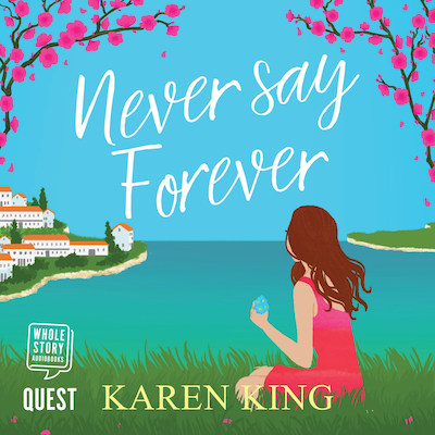 Never Say Forever – omslag til lydbogen af Karen King