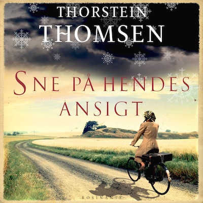 Sne på hendes ansigt – omslag til lydbogen af Thorstein Thomsen