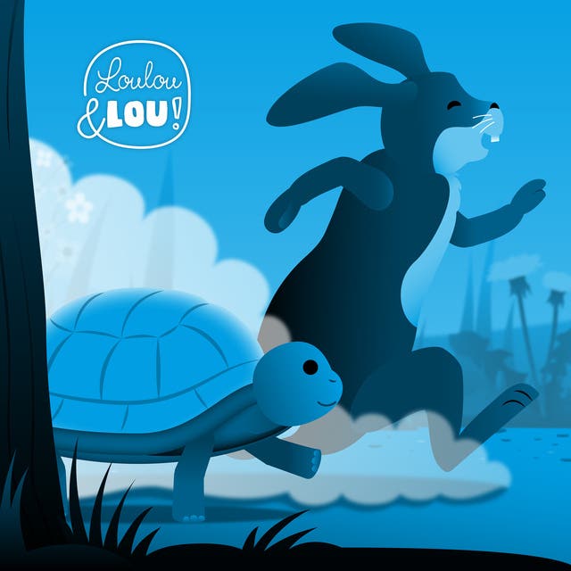 De Haas en de Schildpad – omslag van het luisterboek van Loulou en Lou