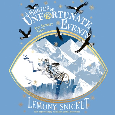The Slippery Slope – omslag til lydbogen af Lemony Snicket