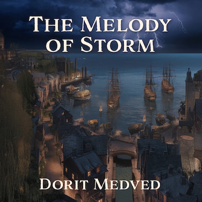 The Melody of Storm – omslag til lydbogen af Medved Dorit
