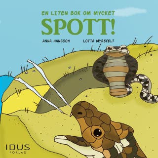 En liten bok om mycket spott! – omslag till ljudboken av Anna Hansson,Lotta Myrefelt