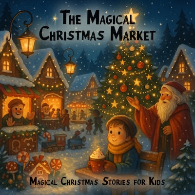 Magical Christmas Stories for Kids, The Magical Christmas Market (unabridged) – omslag til lydbogen af Claudia Schröder