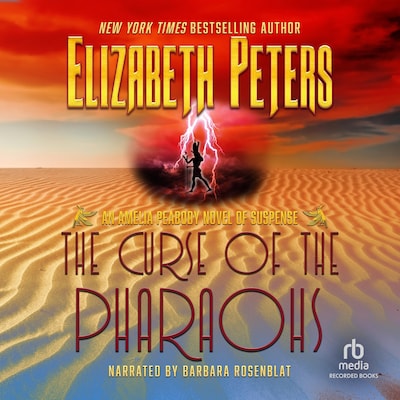 The Curse of the Pharaohs – omslag til lydbogen af Elizabeth Peters