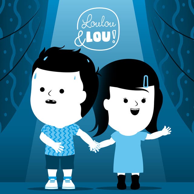 Loulou & Lou in het Theater – omslag van het luisterboek van Loulou en Lou