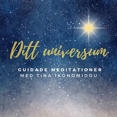 Ditt inre universum - Guidad ljudmeditation – omslag till ljudboken av Tina Ikonomidou