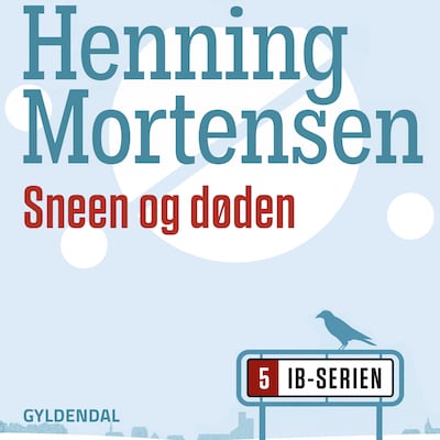 Sneen og døden – omslag til lydbogen af Henning Mortensen
