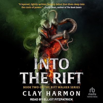 Into the Rift – omslag til lydbogen af Clay Harmon