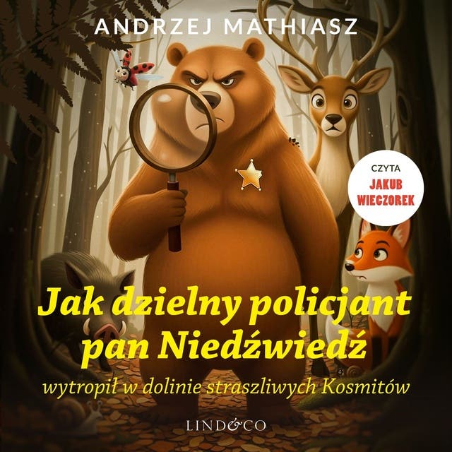 Jak dzielny policjant Pan Niedźwiedź wytropił straszliwych Kosmitów – okładka audiobooka, autor Andrzej Mathiasz