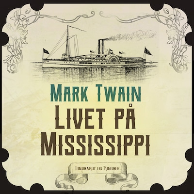 Livet på Mississippi – omslag til lydbogen af Mark Twain