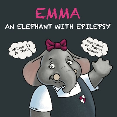 Emma, An elephant with epilepsy – omslag til lydbogen af Jo North