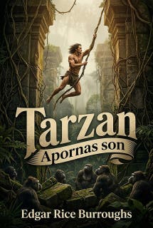 Tarzan - Apornas son – omslag till ljudboken av Edgar Rice Burroughs