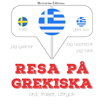Resa på grekiska – omslag till ljudboken av JM Gardner