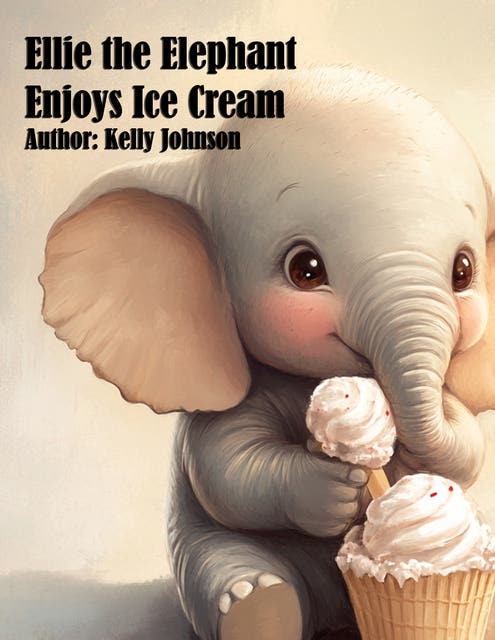 Ellie the Elephant Enjoys Ice Cream – omslag til lydbogen af Kelly Johnson