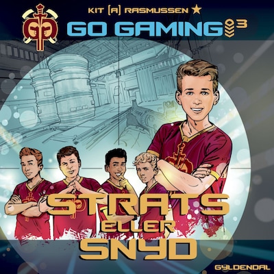 Go Gaming 3 - Strats eller snyd – omslag til lydbogen af Kit A. Rasmussen