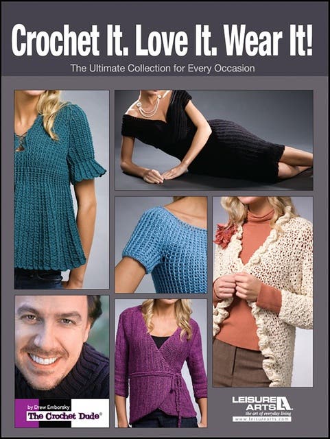 Crochet it. Love it. Wear it – omslag til lydbogen af Leisure Arts