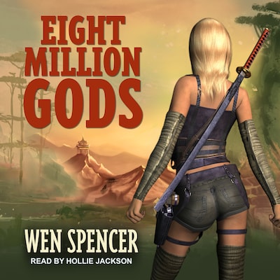 Eight Million Gods – omslag til lydbogen af Wen Spencer