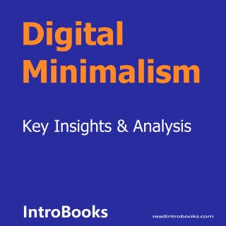 Digital Minimalism – omslag till ljudboken av Introbooks Team