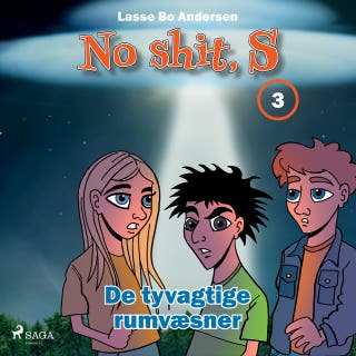 De tyvagtige rumvæsner – omslag til lydbogen af Lasse Bo Andersen