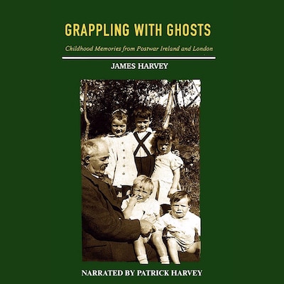 Grappling With Ghosts – omslag til lydbogen af James Harvey