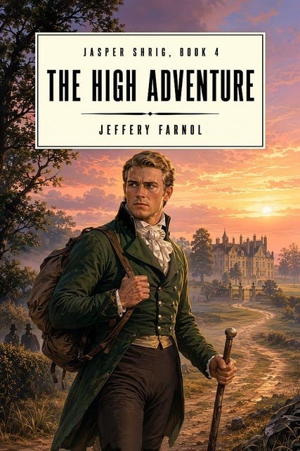 The High Adventure – omslag til lydbogen af Jeffery Farnol