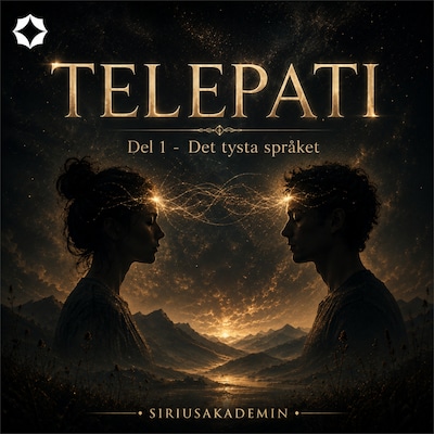 Telepati del 1 - det tysta språket – omslag till ljudboken av Siriusakademin