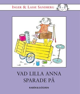 Vad Lilla Anna sparade på – omslag till ljudboken av Inger Sandberg