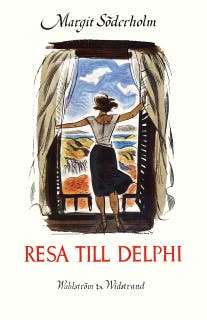 Resa till Delphi – omslag till ljudboken av Margit Söderholm
