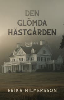 Den glömda hästgården – omslag till ljudboken av Erika Hilmersson