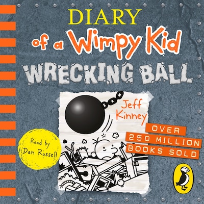 Diary of a Wimpy Kid: Wrecking Ball (Book 14) – omslag til lydbogen af Jeff Kinney