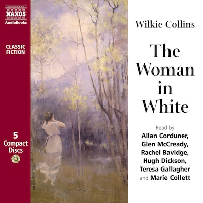 The Woman in White: Abridged – omslag til lydbogen af Wilkie Collins