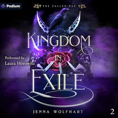 Kingdom in Exile – omslag til lydbogen af Jenna Wolfhart