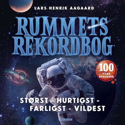 Rummets rekordbog – omslag til lydbogen af Lars Henrik Aagaard