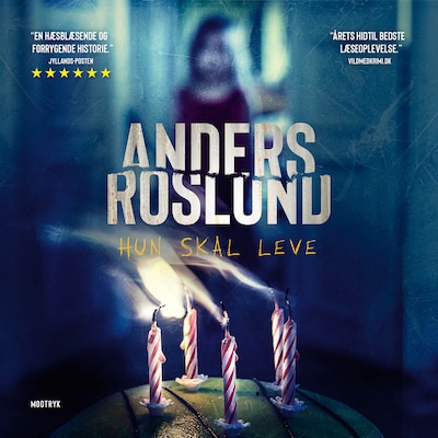 Hun skal leve – omslag til lydbogen af Anders Roslund