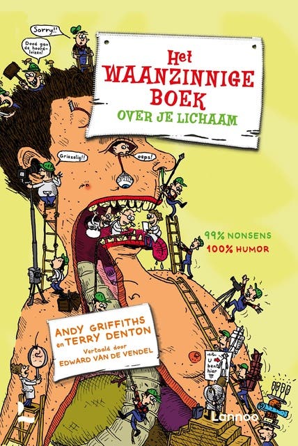 Het waanzinnige boek over je lichaam – omslag van het luisterboek van Andy Griffiths,Terry Denton