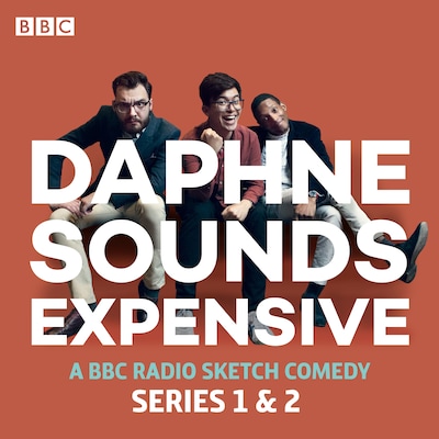 Daphne Sounds Expensive – omslag til lydbogen af Jason Forbes, George Fouracres, Phil Wang