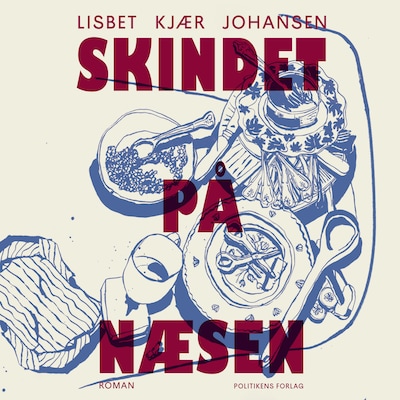 Skindet på næsen – omslag til lydbogen af Lisbet Kjær Johansen