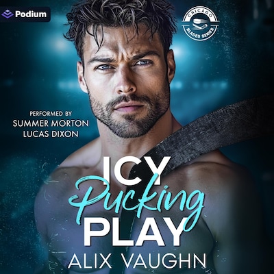 Icy Pucking Play – omslag til lydbogen af Alix Vaughn