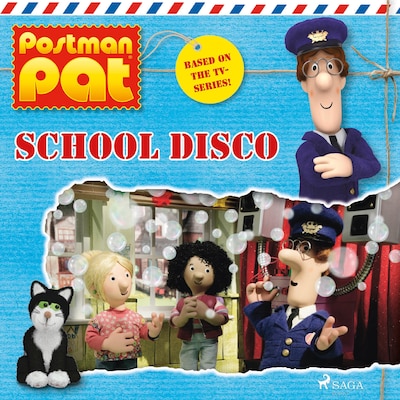 Postman Pat - School Disco – omslag til lydbogen af John A. Cunliffe